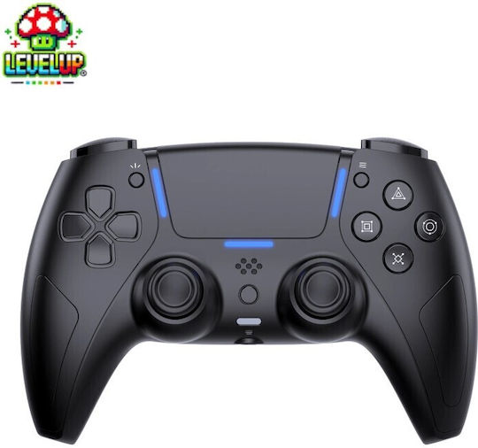 Level Up Phantom X Ασύρματο Gamepad με Hall Effect Sticks για Android / PC / PS5 / iOS Μαύρο