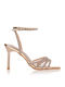 Damen Sandalen mit Strass Bronze
