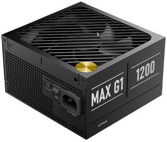 APNX Max G1 1200W Schwarz Netzteil Für Computer Vollständig Modular 80 Plus Gold