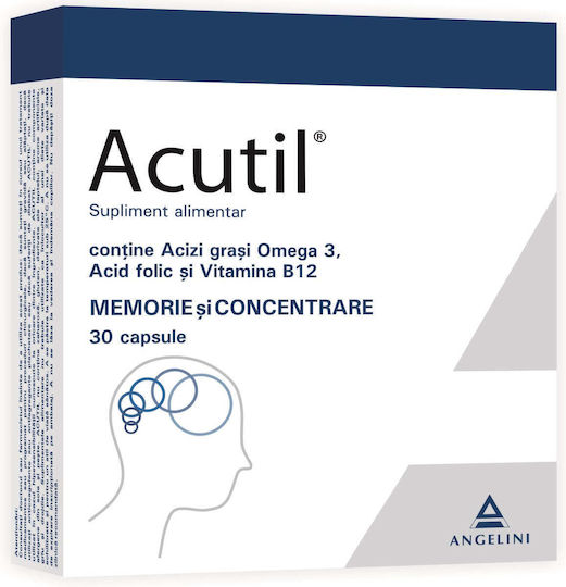 Angelini Acutil Supliment Pentru Memorie și Concentrare 30 Capsule