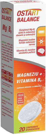 Ostart Balance Mg + B6 20 Comprimate