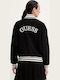 Damen Bomber Jacke Schwarz
