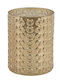 Atmosphera Glass Candle Holder in Gold Color 10x12.5cm