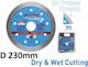 Cutting Disc For Construction Materials 230mm