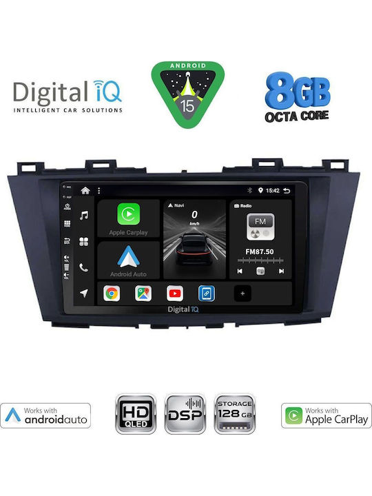 Digital IQ Car Audio System for Mazda 5 2011-2020 Bluetooth USB WiFi GPS Apple CarPlay Android Auto with 9" Touch Screen