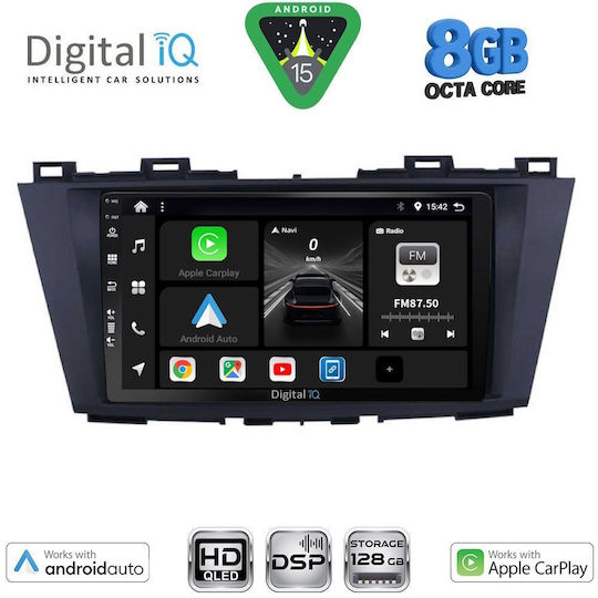 Digital IQ Ηχοσύστημα Αυτοκινήτου για Mazda 5 2011-2020 (Bluetooth/USB/WiFi/GPS/Apple-Carplay/Android-Auto) με Οθόνη Αφής 9"