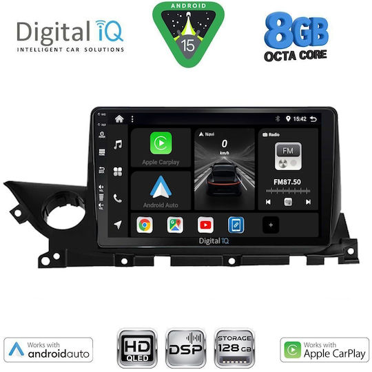 Digital IQ Car Audio System for Mazda 6 2021+ with Touch Screen 9 inches DIGITAL IQ BXF 7379B CPAA Bluetooth USB Wi-Fi GPS Apple CarPlay Android Auto