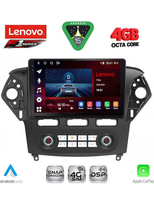 Lenovo Car Audio System for Ford Mondeo 2011-2013 with Clima Bluetooth USB Wi-Fi GPS Apple CarPlay Android Auto with 10" Touch Screen LENOVO SSQ 9163 CPA CL