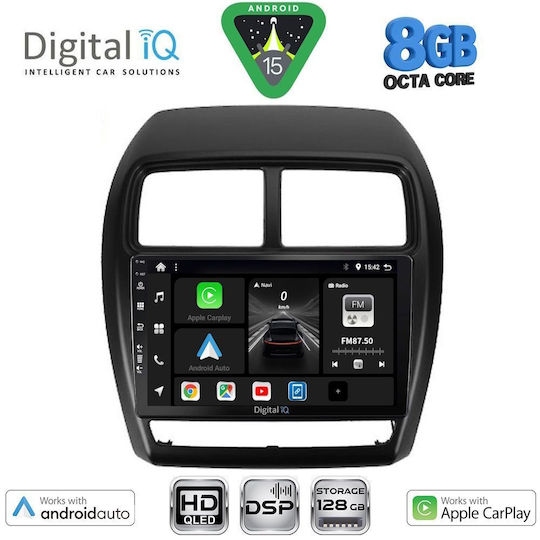 Digital IQ Ηχοσύστημα Αυτοκινήτου για Mitsubishi Asx 2020-2023 (Bluetooth/USB/WiFi/GPS/Apple-Carplay/Android-Auto) με Οθόνη Αφής 9"