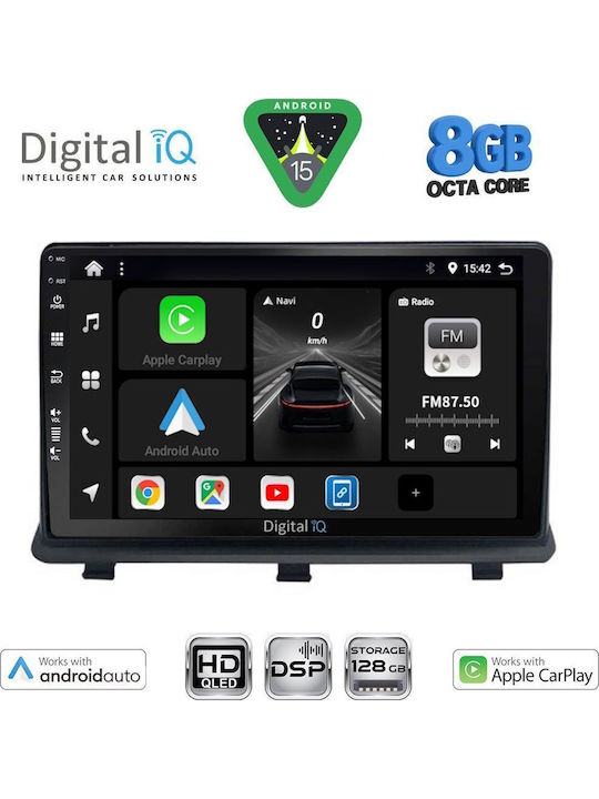 Digital IQ Car Audio System for Opel Antara 2006-2016 (Bluetooth/USB/WiFi/GPS/Apple CarPlay/Android Auto) with 9" Touch Screen