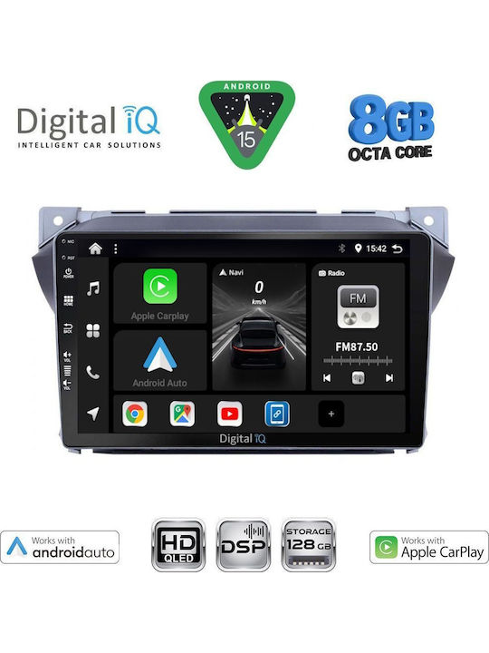 Digital IQ Car Audio System for Suzuki Alto Nissan Pixo 2009-2014 Bluetooth USB WiFi GPS Apple CarPlay Android Auto with 9" Touch Screen