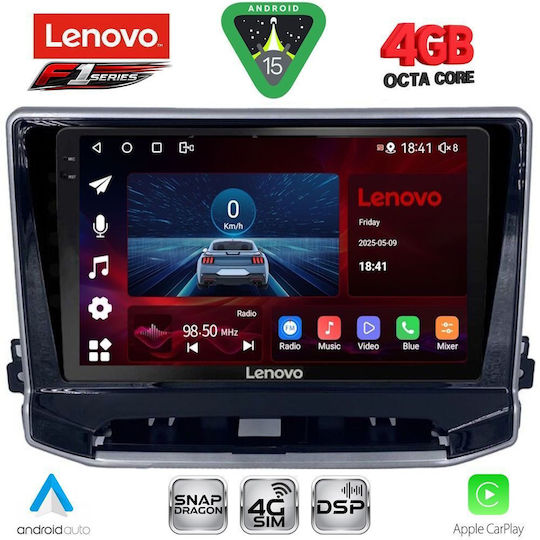 Lenovo Car Audio System for Jeep Compass 2022 Bluetooth USB WiFi GPS Apple CarPlay Android Auto with 10" Touch Screen
