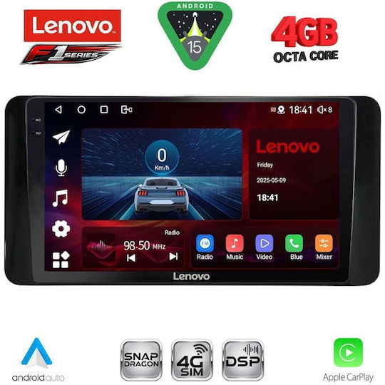 Lenovo Ηχοσύστημα Αυτοκινήτου για Skoda Kamiq 2018 (Bluetooth/USB/WiFi/GPS/Apple-Carplay/Android-Auto) με Οθόνη Αφής 10"