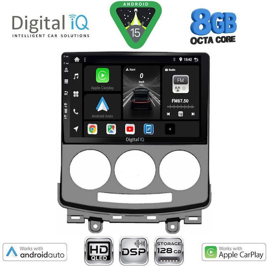 Digital IQ Ηχοσύστημα Αυτοκινήτου για Mazda 5 2004-2010 (Bluetooth/USB/WiFi/GPS/Apple-Carplay/Android-Auto) με Οθόνη Αφής 9"