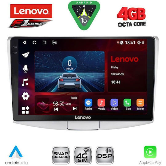 Lenovo Car Audio System for Volkswagen Passat 2010-2015 (Bluetooth/USB/WiFi/GPS/Apple CarPlay/Android Auto) with 10" Touch Screen