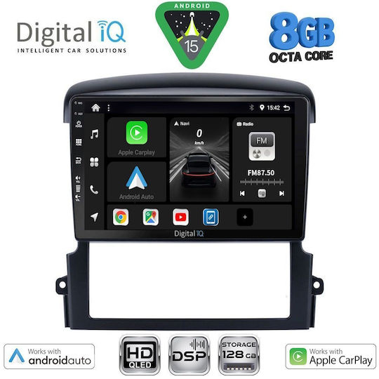 Digital IQ Car Audio System for Kia Sorento 2006-2009 (Bluetooth/USB/WiFi/GPS/Apple CarPlay/Android Auto) with 9" Touch Screen