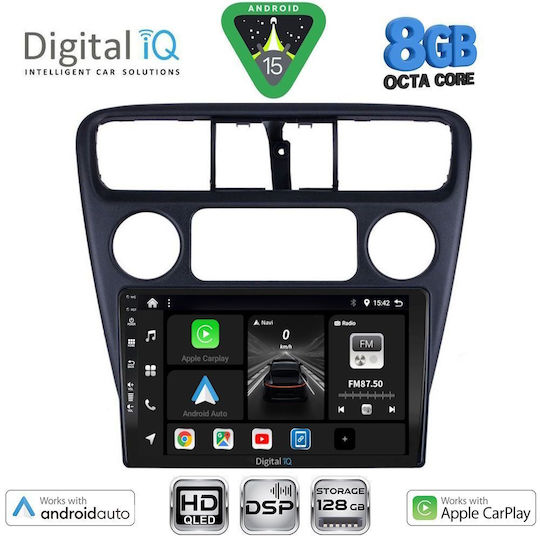 Digital IQ Car Audio System for Honda Accord 1998-2004 Bluetooth USB WiFi GPS Apple CarPlay Android Auto with 9" Touch Screen
