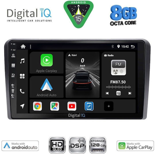 Digital IQ Ηχοσύστημα Αυτοκινήτου για Mitsubishi Outlander 2001-2005 (Bluetooth/USB/WiFi/GPS/Apple-Carplay/Android-Auto) με Οθόνη Αφής 9"