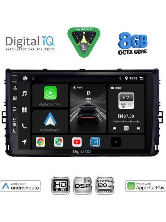 Digital IQ Car Audio System for Volkswagen Polo T-Roc T-Cross 2017+ with 9" Touch Screen DIGITAL IQ BXF 7758 CPAA