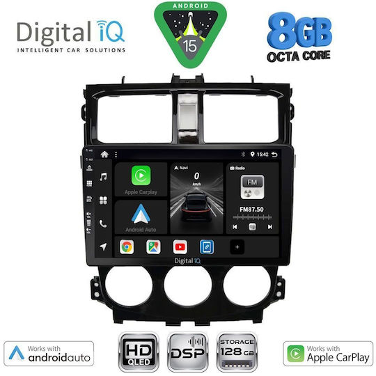 Digital IQ Ηχοσύστημα Αυτοκινήτου για Mitsubishi Colt 2013-2023 (Bluetooth/USB/WiFi/GPS/Apple-Carplay/Android-Auto) με Οθόνη Αφής 9"