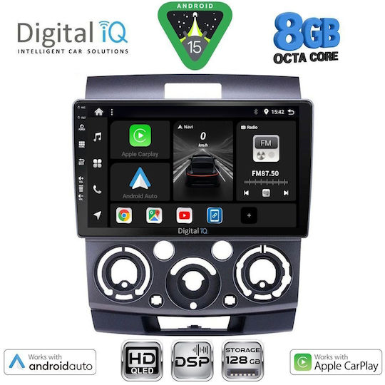 Digital IQ Car Audio System for Ford Ranger Mazda BT-50 2006-2011 Bluetooth USB WiFi GPS Apple CarPlay Android Auto with 9" Touch Screen