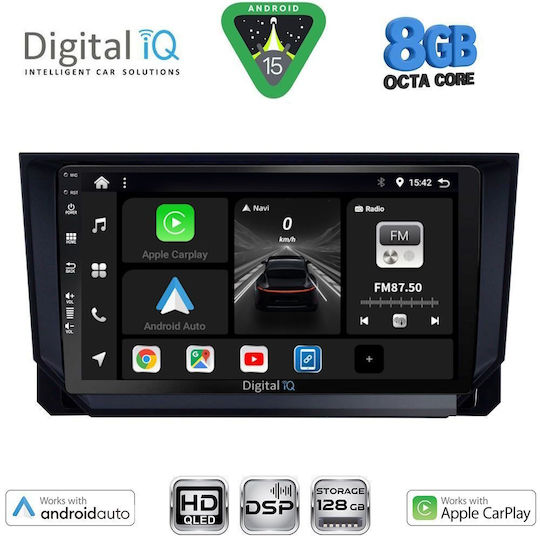 Digital IQ Ηχοσύστημα Αυτοκινήτου για Seat Arona / Ibiza 2018-2022 (Bluetooth/USB/WiFi/GPS/Apple-Carplay/Android-Auto) με Οθόνη Αφής 9"