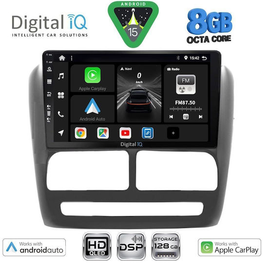 Digital IQ Car Audio System for Fiat Doblo 2010-2015 Bluetooth USB WiFi GPS Apple CarPlay Android Auto with 9" Touch Screen