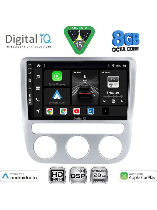 Digital IQ Car Audio System for Volkswagen Eos / Scirocco 2006-2016 with Clima (Bluetooth/USB/WiFi/GPS/Apple CarPlay/Android Auto) with 9" Touch Screen