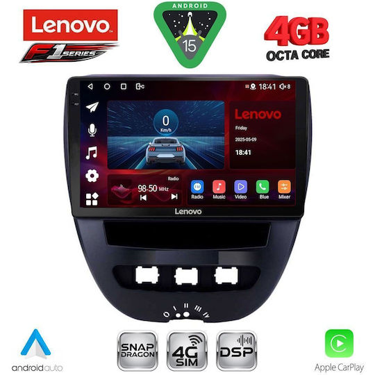 Lenovo Car Audio System for Toyota Aygo 2005-2014 Bluetooth USB WiFi GPS Apple CarPlay Android Auto with 10" Touch Screen
