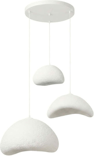 Opviq Luna Висящо Таванно Осветително Тяло Бял 82x40x115см Opviq Luna Висящо Таванно Осветително Тяло Бял 82x40x115см