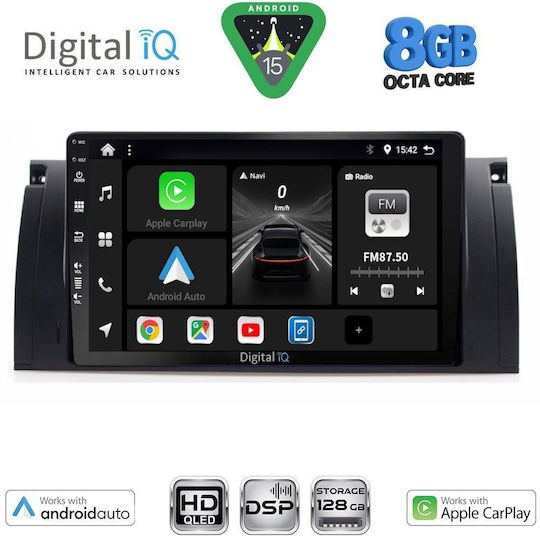 Digital IQ Car Audio System for BMW Series 5 (E39) / X5 (E53) 1997-2005 with Touch Screen 9"