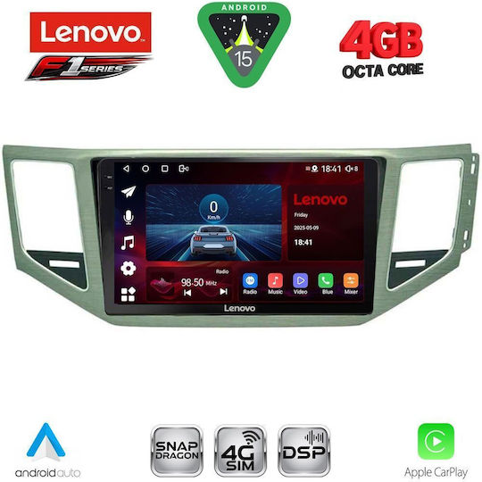 Lenovo Ηχοσύστημα Αυτοκινήτου για Mercedes-Benz SL Volkswagen Golf Sportsvan 2014-2021 (Bluetooth/USB/WiFi/GPS/Apple-Carplay/Android-Auto) με Οθόνη Αφής 10"