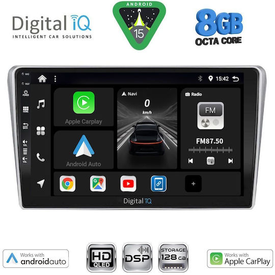 Digital IQ Ηχοσύστημα Αυτοκινήτου για Toyota Avensis 2003-2009 (Bluetooth/USB/WiFi/GPS/Apple-Carplay/Android-Auto) με Οθόνη Αφής 9"