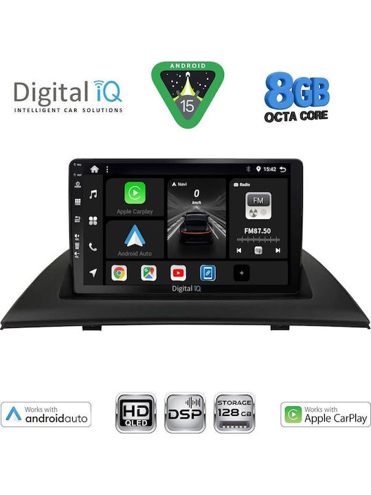 Digital IQ Car Audio System for BMW X3 (E83) 2003-2010 (Bluetooth/USB/WiFi/GPS/Apple CarPlay/Android Auto) with 9" Touch Screen