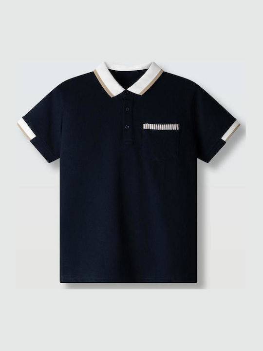 Hashtag Kinderoberteile Polo Kurzärmelig Blau