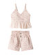 Kids Set with Shorts Summer 2pcs Salmon