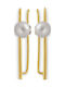 Earrings Pins Handmade Gold Plated Silver 925 with Pearls