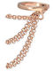 Cercei Ear Cuff Lanțuri Handmade Roz Placat Cu Aur Argint 925