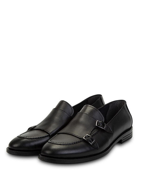 Leder Herren Mokassins in Schwarz Farbe