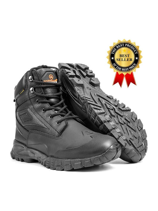 Marwells Männer Wanderschuhe Wasserdichte Schwarze