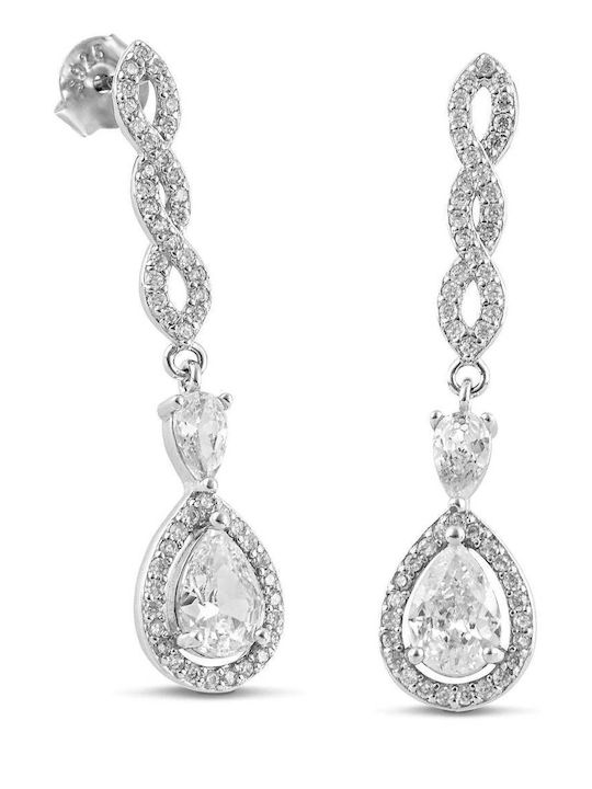 Themelidis Jewels Knitted Earrings with Stones