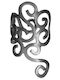 Ohrring Ear Cuff Spiralen Links Ohr Handgefertigt Schwarzes Silber 925