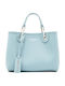 Women's Shoulder Shopper Bag Light Blue