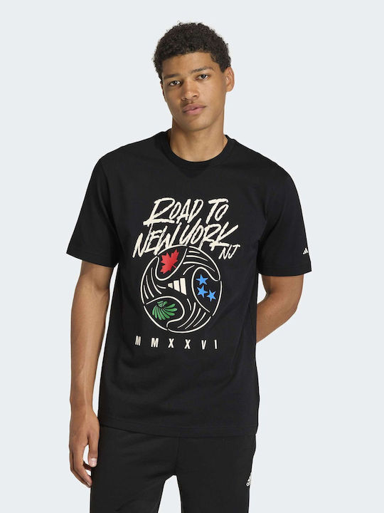 adidas Αθλητικό T-shirt Μαύρο