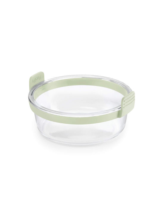 Lekue Glass Green Lunch Box 20.5x19.5cm