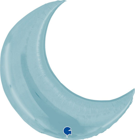 Moon Foil Jumbo Light Blue Moon Balloon 92cm