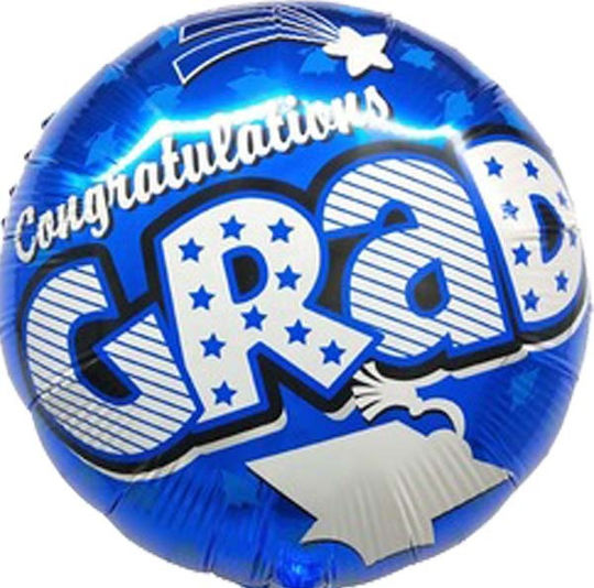 Graduation Balloon Black Congratulations Grad 45cm