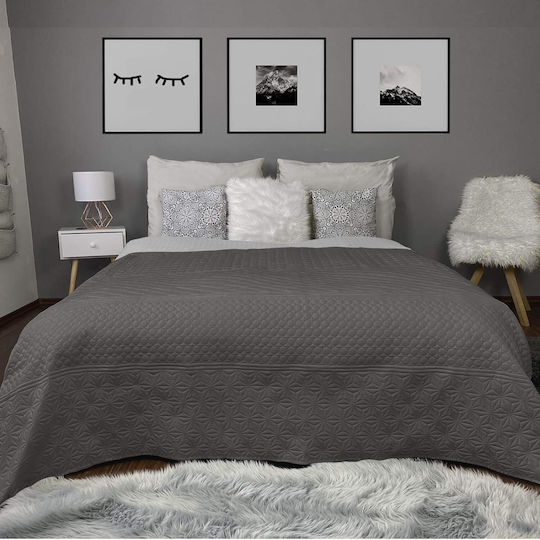 Homelevel Κουβερλί Διπλό Gray 200x220cm Homelevel Κουβερλί Διπλό Gray 200x220cm