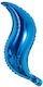 Mermaid Foil Balloon Blue Swirling 45cm