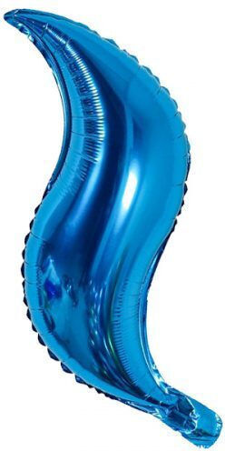 Mermaid Foil Balloon Blue Swirling 45cm